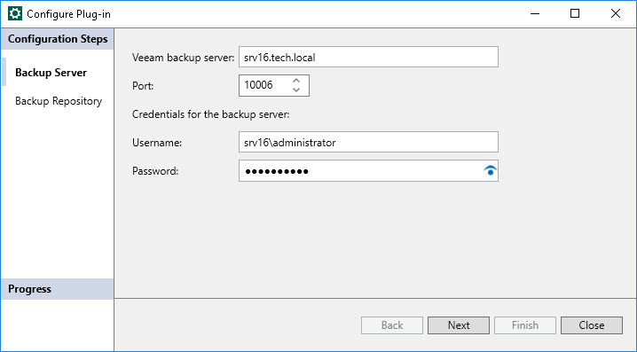 Configuring Veeam Plug-in for Microsoft SQL Server