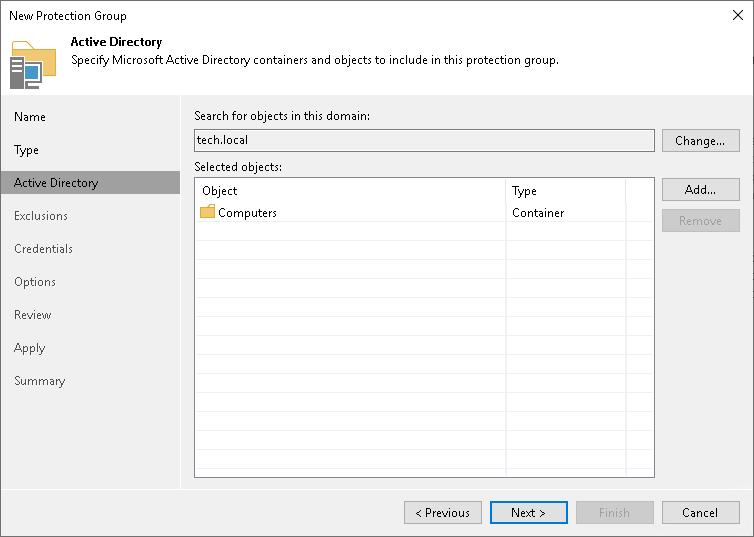 Specifying Active Directory Objects