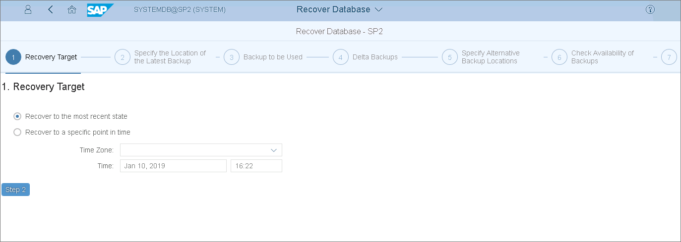 Recovering Tenant Databases with SAP HANA Cockpit