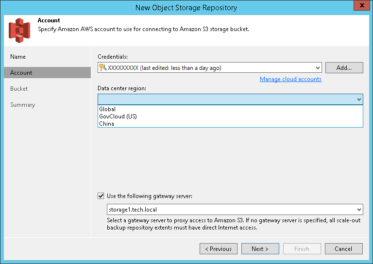 Step 5. Configuring Object Storage Repository