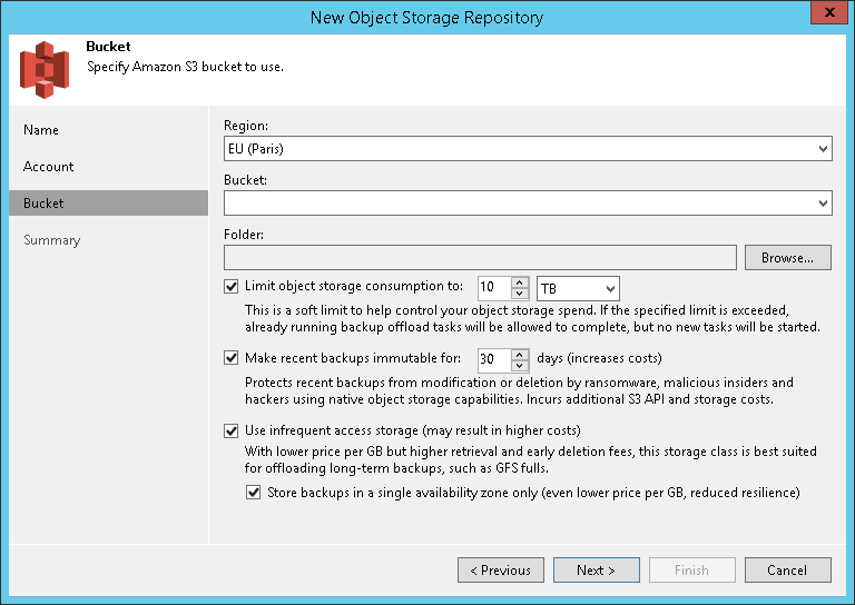 Step 5. Configuring Object Storage Repository
