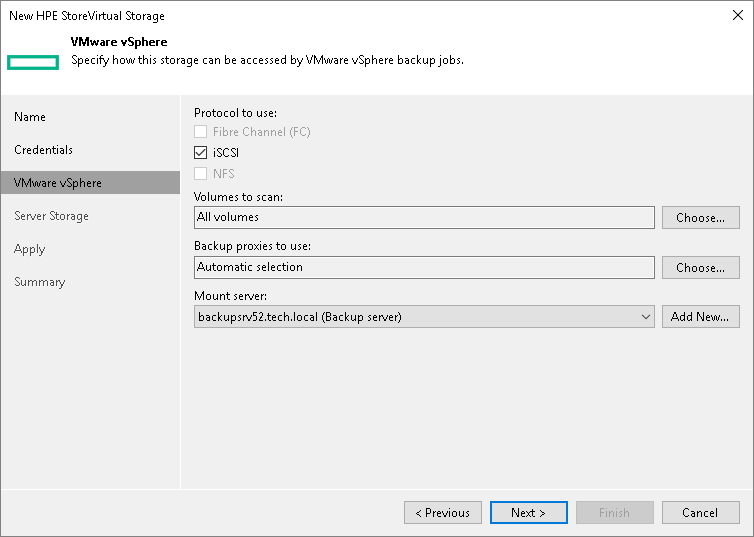 Step 4. Specify VMware Access Options