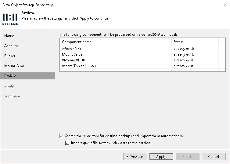 Step 6. Review Components