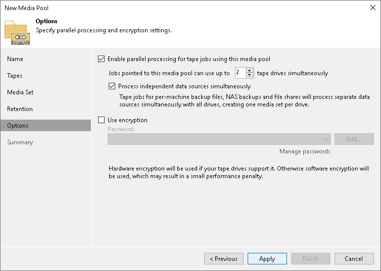 Step 6. Add Optional Media Pool Settings