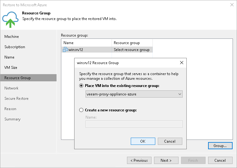 Step 5. Specify VM Name and Resource Group