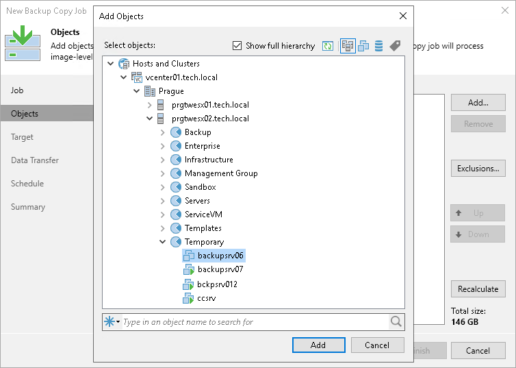 Step 4. Exclude Objects from Backup Copy Job