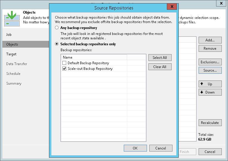 veeam backup repository recommendations