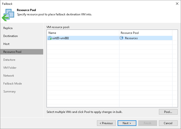 Step 5. Select Resource Pools