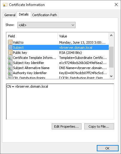 Using Certificate Signed by Internal CA
