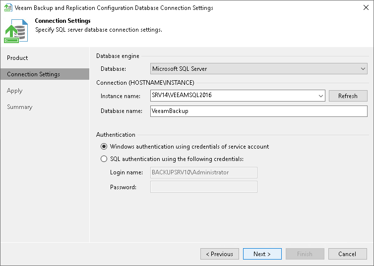 Step 2. Specify Connection Settings