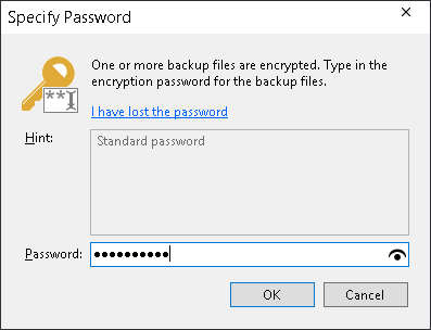 Importing Encrypted Backups