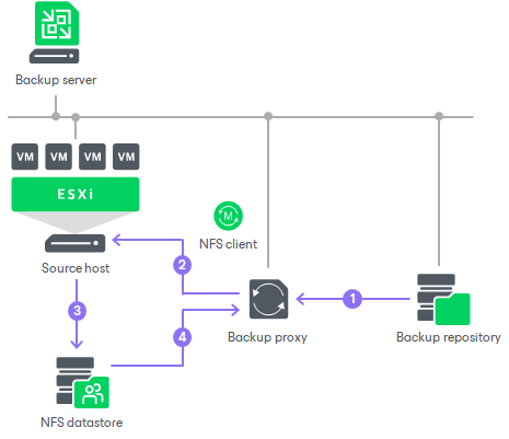 Data Restore in Direct NFS Access Mode