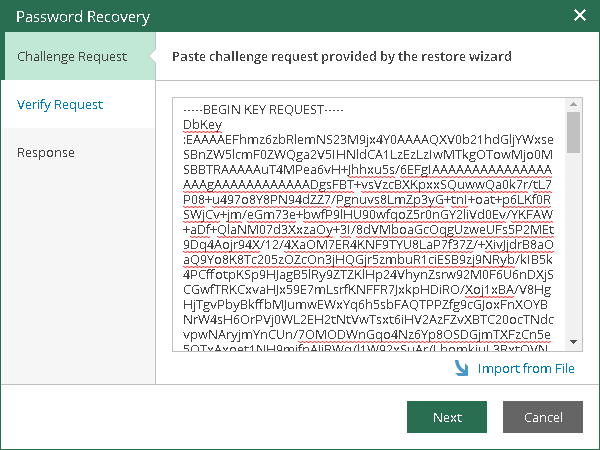 Step 2. Process Request in Veeam Backup Enterprise Manager