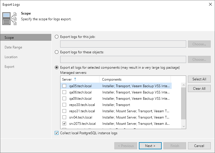 Step 2. Select Virtual Infrastructure Scope