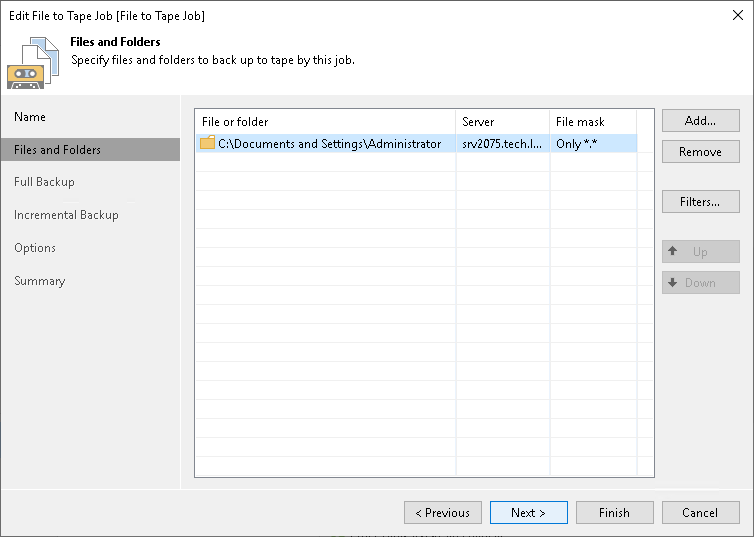 Step 3. Choose Files and Folders to Archive