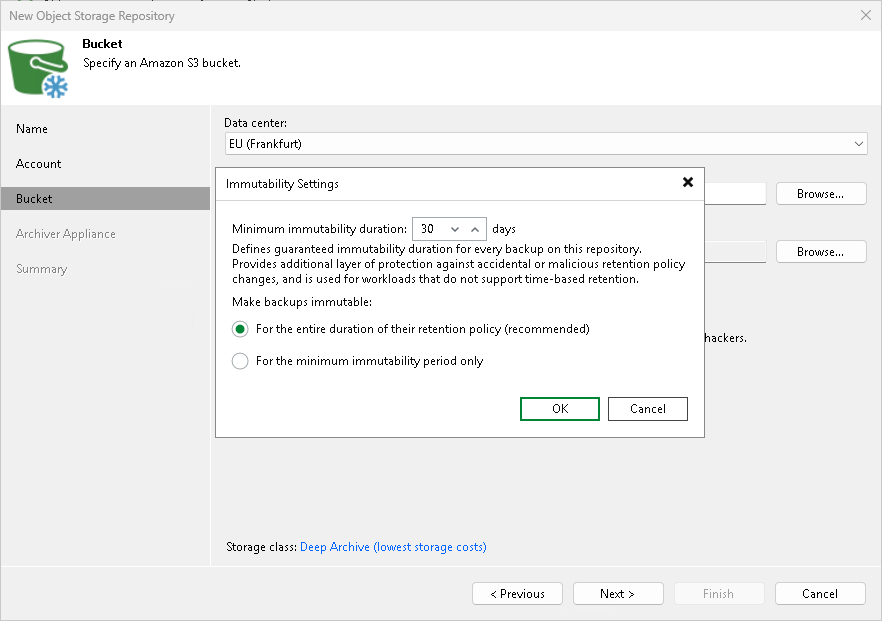 Step 4. Specify Object Storage Settings