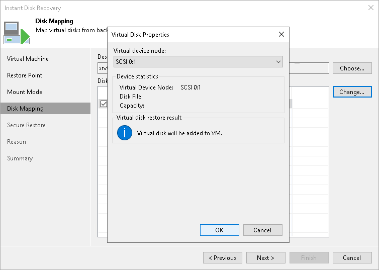 Step 5. Select Virtual Disks to Restore