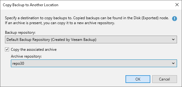 Copying Unstructured Data Backups