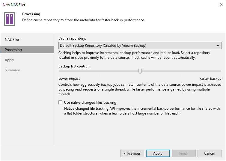 Step 3. Specify File Share Processing Settings