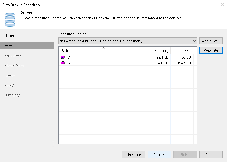 veeam you need to format the disk in drive