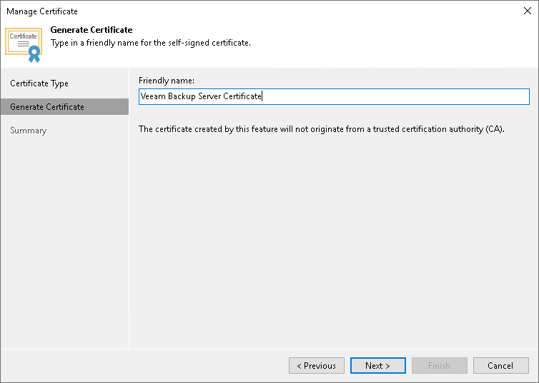 Generating Self-Signed Certificate