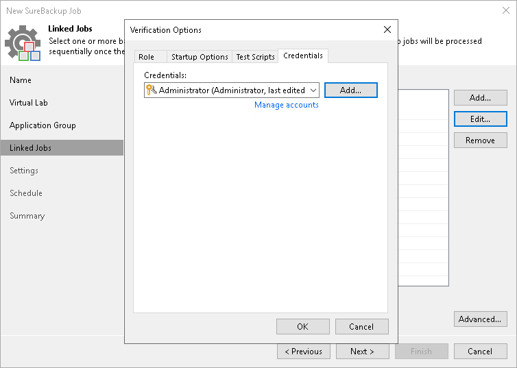 Step 6. Specify Recovery Verification Options and Tests