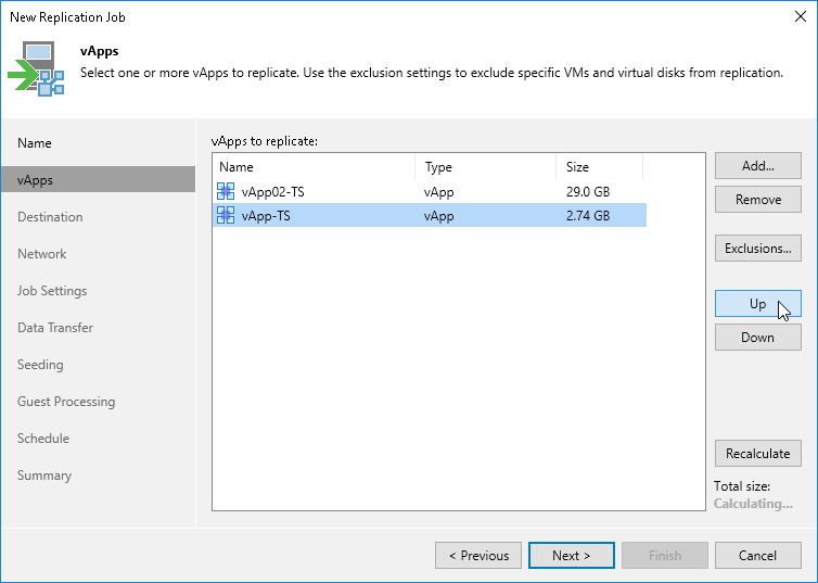 Step 5. Specify vApp Processing Order