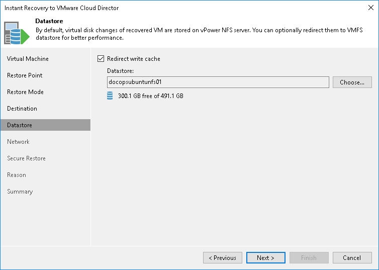 Step 5. Select Destination for Virtual Disk Updates
