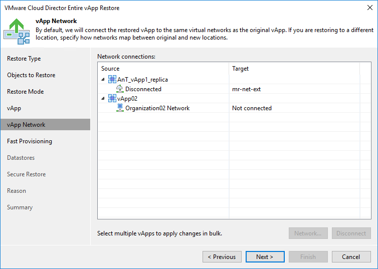 Step 6. Select Destination Network