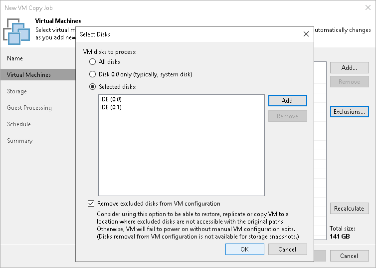 Step 4. Exclude Objects from VM Copy Job