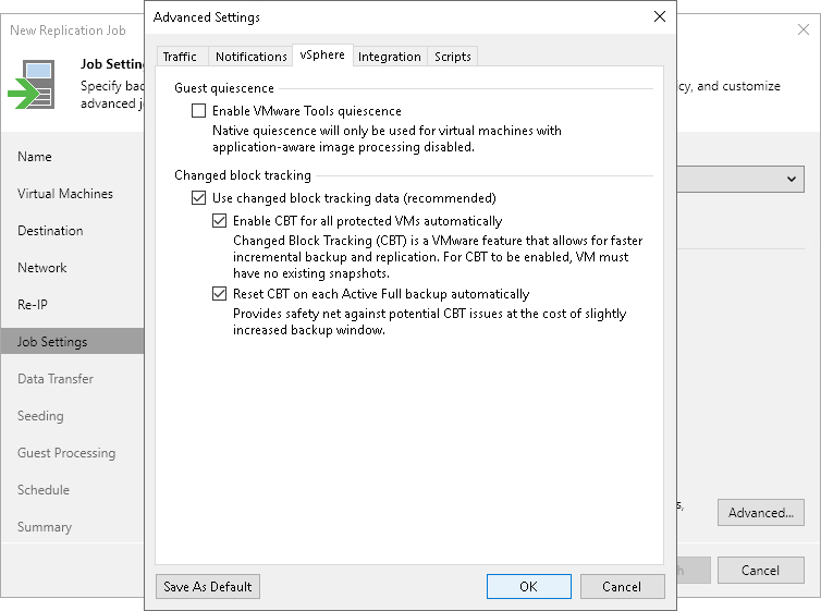 vSphere Settings