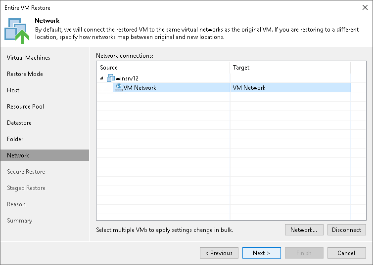 Step 9. Specify Network Mapping