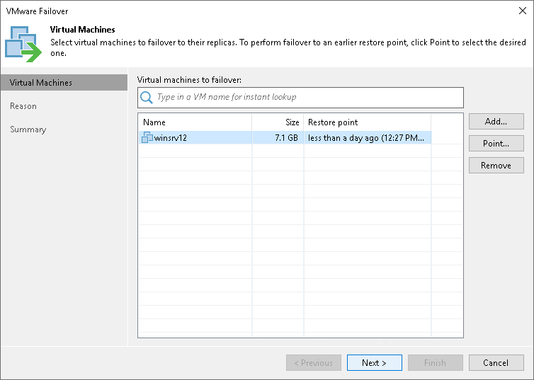 Step 2. Select VMs