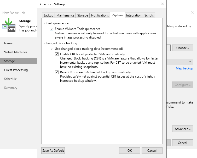 Choice of Method for VM Quiescence