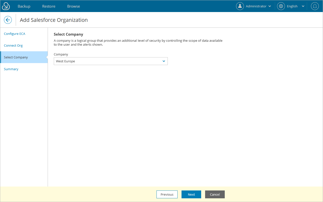 Adding Organizations