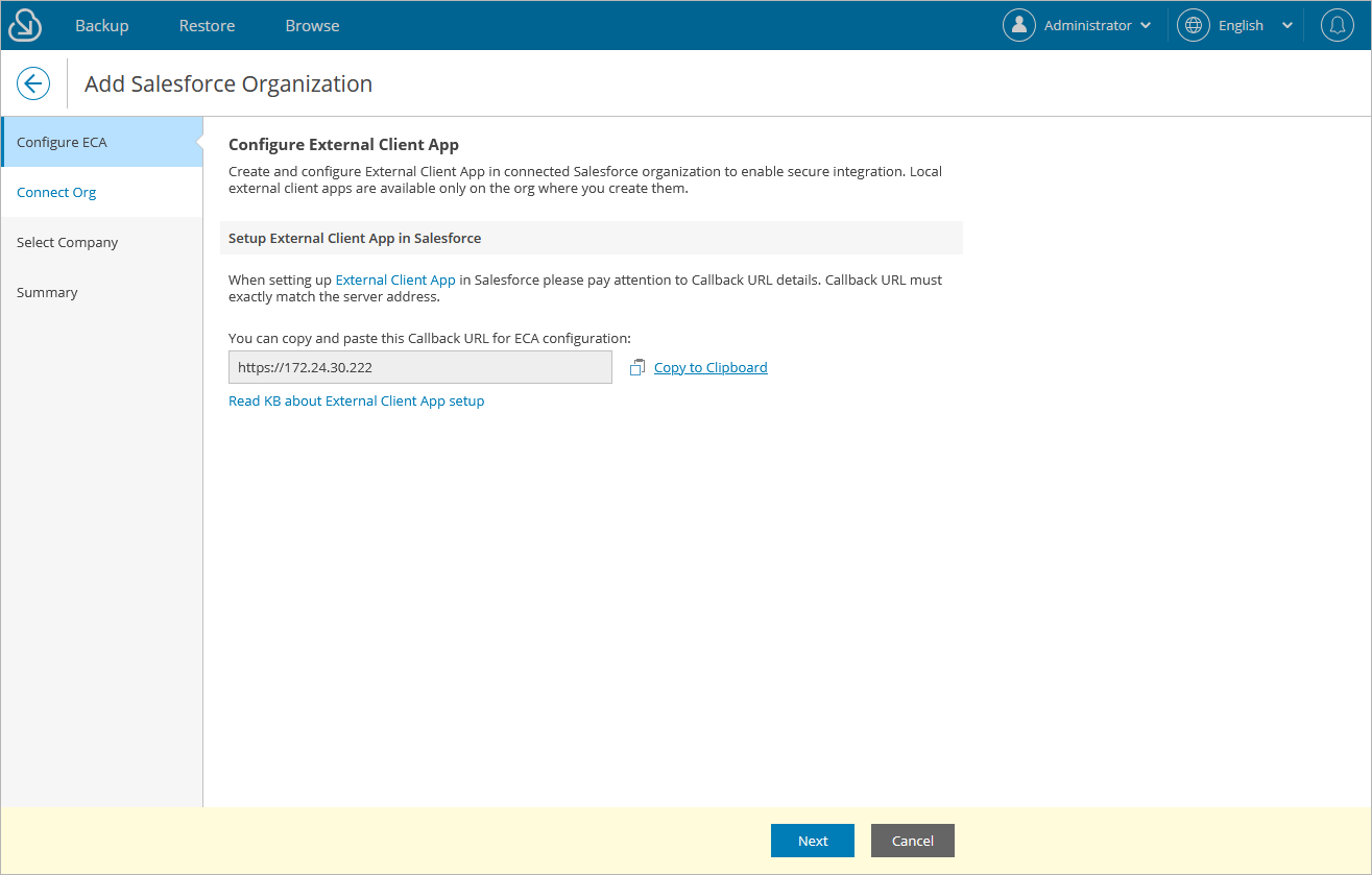 Adding Organizations