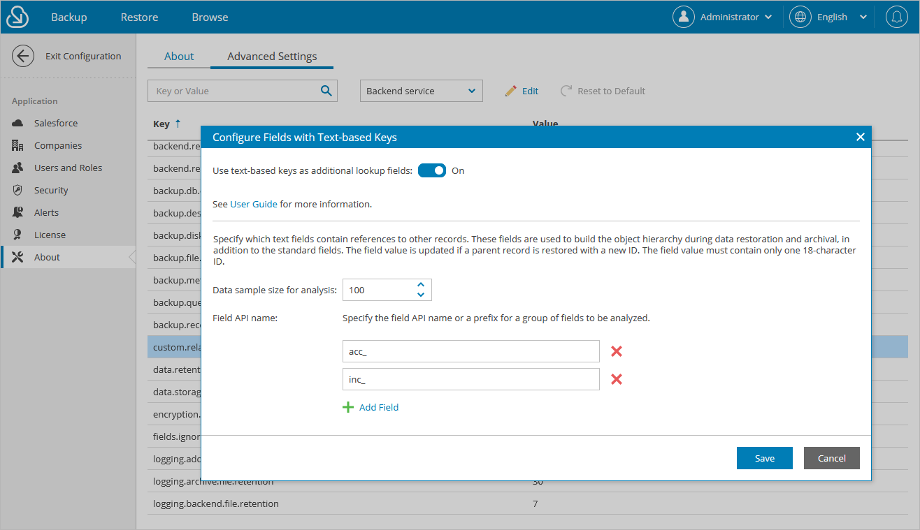 Configuring Text Fields