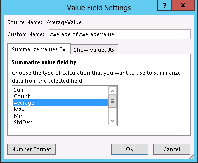 Specify field settings