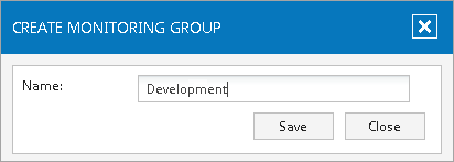 Step 2. Create New Monitoring Group