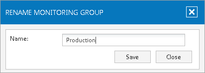 Step 3. Rename Existing Monitoring Group