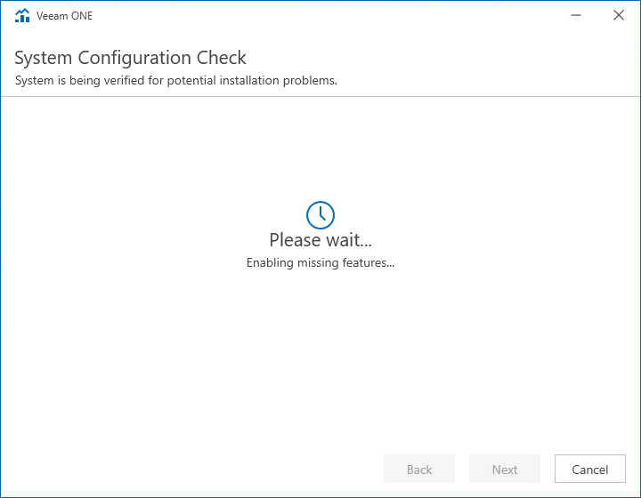 Veeam ONE System Configuration Check