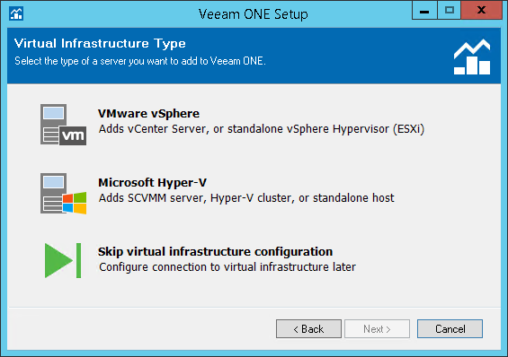 Choose Virtual Infrastructure Type