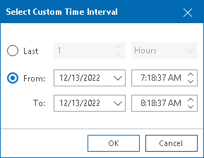 Select Time Interval