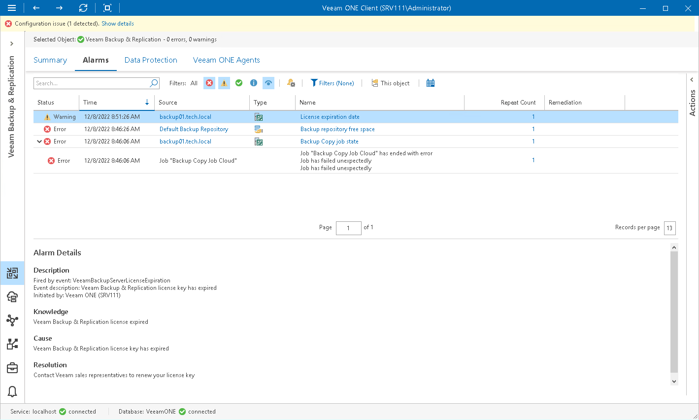 veeam backup reporting