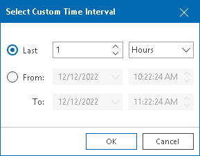 Select Time Interval
