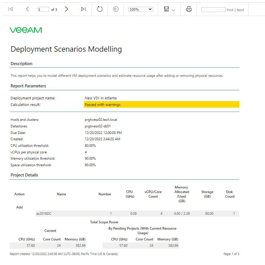 veeam capacity calculator