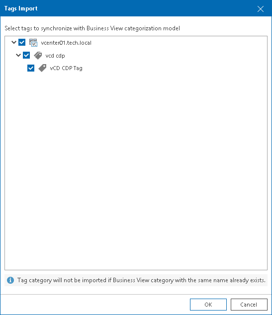 Importing Categorization Model from vCenter Server and System Center Virtual Machine Manager