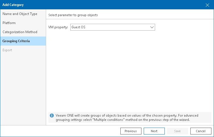 Configuring Single-Parameter Categorization