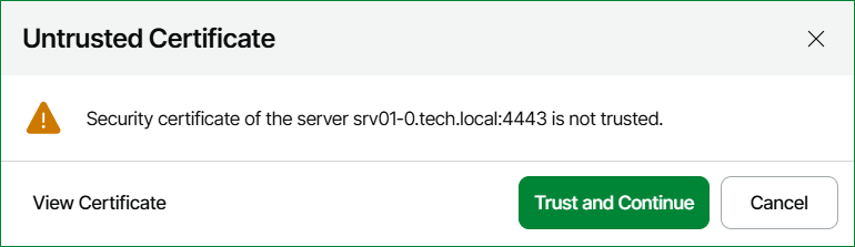 Step 4. Specify Credentials