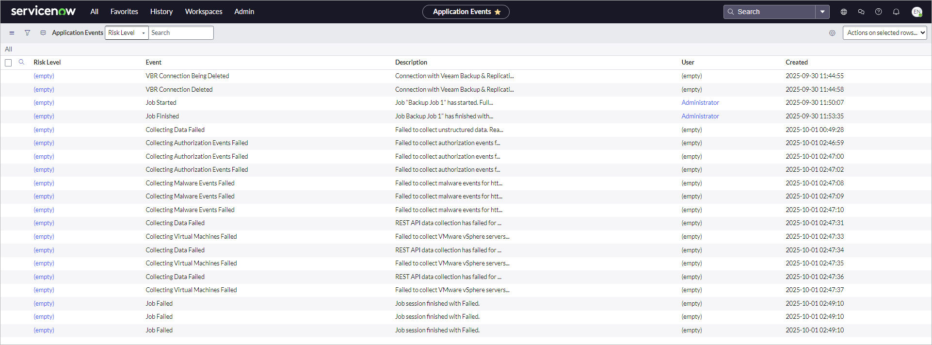 Managing Application Events